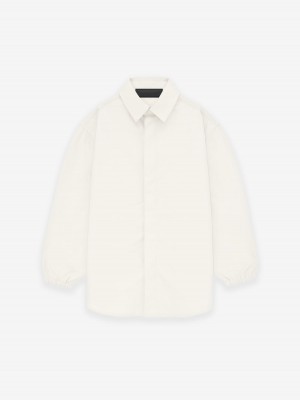 Fear Of God Button Down Shirt Blancos | FOG-SN593800